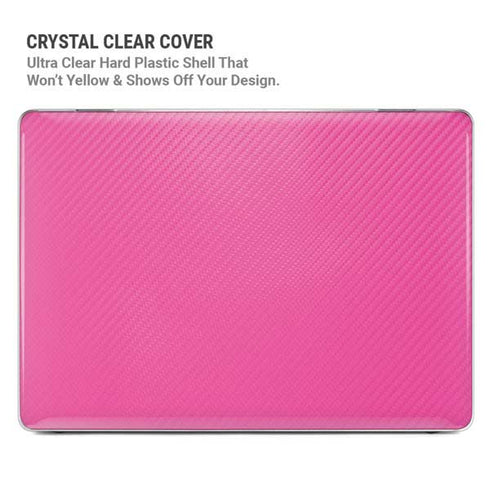 Pink Carbon Fiber Specialty Texture Material MacBook Pro 14in (2021-24) Case plus Skin